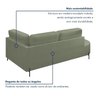 Sofá Living Orgânico 2 Lugares 165cm Base de Ferro Braço Direito Norten - 6