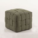 Ver imagem 1 de Puff Trama Quadrado Verde Musgo com Sapatinhas