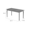 Mesa Alegra 160x80 sem Vidro Jcm Cor Cinamomo - 2