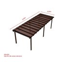 Ver imagem 5 de Kit Policarbonato Bronze 6mm 8,00m X 6,00m - Perfis Naturais