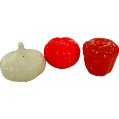Tupperware Kit 3 Peças Porta Alho Porta Tomate e Porta Pimenta Armazene Alho Tomate e Cebola