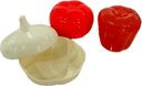 Ver imagem 3 de Tupperware Kit 3 Peças Porta Alho Porta Tomate e Porta Pimenta Armazene Alho Tomate e Cebola