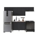 Ver imagem 2 de Armário de Cozinha Modulada Compacta Fidelitá Nara 100% MDF 4 Peças 280cm 10 Portas 2 Gavetas sem