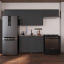 Ver imagem 1 de Armário de Cozinha Modulada Compacta Fidelitá Nara 100% MDF 4 Peças 280cm 10 Portas 2 Gavetas sem