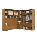 Ver imagem 6 de Quarto Modulado Casal 6 Peças Altezza Belmax:Freijó/Titânio