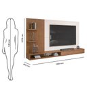 Ver imagem 4 de Painel para Tv Bento Freijó Off White com Aparador Pilar e Mesa de Centro Pilar Off White – Dj M