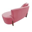 Ver imagem 4 de Namoradeira Sofá Feijão Luna Orgânica Suede Rosa