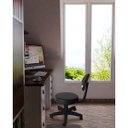 Ver imagem 2 de Cadeira Giratória para Escritório Encosto Tira Mocho Zion Ecoflex Preto/Couro