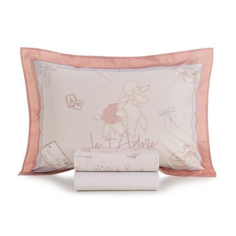 Jogo de Cama Solteiro Infantil Jolie 200 Fios Karsten