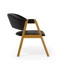 Ver mais imagens de Kit com 6 Cadeiras Leticia Madeira Maciça Estofada para Mesa de Jantar Courino Preto 503