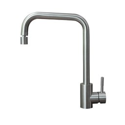 Misturador Monocomando Cozinha Aço Escovado - Debacco 32,5cm - 1