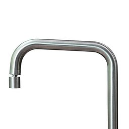 Misturador Monocomando Cozinha Aço Escovado - Debacco 32,5cm - 3