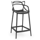Ver imagem 3 de Kit 4 Banquetas Média Allegra 66cm Design Cozinha/Bancada - Preto
