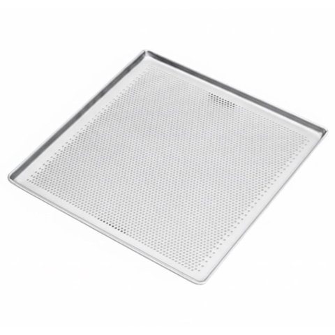 Bandeja de Alumínio Baronesa 35x35 Plana Perfurada