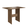 Conjunto Mesa de Jantar Atenas com 4 Cadeiras Noce/linho Spazio Móveis - 2