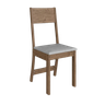 Conjunto Mesa de Jantar Atenas com 4 Cadeiras Noce/linho Spazio Móveis - 3