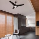 Ver imagem 2 de Ventilador de Teto Venti-Delta 130 W 3 Pás Preto Ideal LED com Luz 6000k 110V