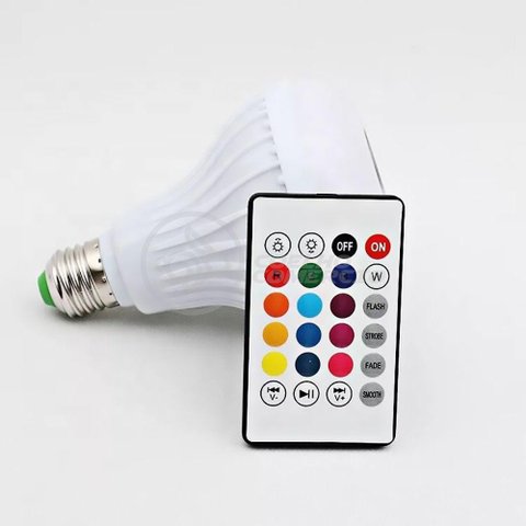 Lâmpada Led 12w E27 Rgb Colorida com Caixa de Som