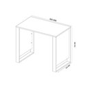 Ver imagem 2 de Mesa Escrivaninha Juvenil Office Morada Branco - Demóbile