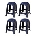 Ver imagem 2 de 04 Banco Banqueta Plástico Preto Plasnorthon 46 Cm Cor Preta