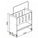 Ver imagem 5 de Mini Berço 3 em 1 93x94cm Escrivaninha e Trocador Zain
