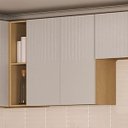 Ver imagem 5 de Armário Aéreo para Cozinha 60 Cm 2 Portas Aurora Cinza Cristal Pet
