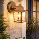 Ver imagem 3 de Kit 8 Arandelas Vintage Ouro Velho Bivolt Luminárias Parede Coloniais Jardim Pátio Dital