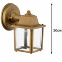 Ver imagem 2 de Kit 8 Arandelas Vintage Ouro Velho Bivolt Luminárias Parede Coloniais Jardim Pátio Dital