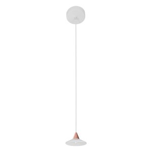 Pendente Led Aluminio Branco Rose 7w 3000k 10cm Marionete