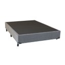 Ver imagem 1 de Cama Box Casal Simples Mega Colchões Chenille Chumbo - 128x188