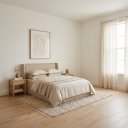 Ver imagem 2 de Cabeceira Estofada Queen Pìer 188cm Bege com Design Sofisticado Acolchoada