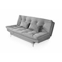 Ver imagem 4 de Sofá Cama Versátil Pés de Alumínio Espuma D33 Cinza 380 Império Estofados