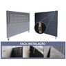 Cabeceira Casal Estofada Capitone Provençal Linho Bege 140 X 120 Plus Rbl - 4