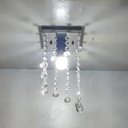 Ver imagem 3 de Lustre Para Sala Cristal Acrílico 14x14 Cm Alt 30 Cm Soq E27