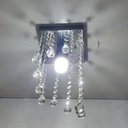 Ver imagem 4 de Lustre Para Sala Cristal Acrílico 14x14 Cm Alt 30 Cm Soq E27