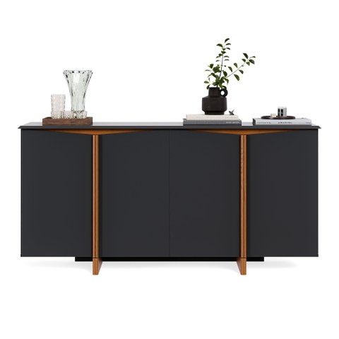 Buffet 4 Portas Flow Sense:preto