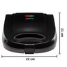Máquina de Waffle Dupla Antiaderente Elétrica Omelete Pão de Queijo Aroma 220v Preta Agratto Awaf01i - 2