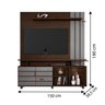 Estante Home Serrano JCM Movelaria para TV de até 65" CAFÉ FOSCO/ONIX JCM - 2