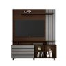 Estante Home Serrano JCM Movelaria para TV de até 65" CAFÉ FOSCO/ONIX JCM - 1