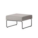 Ver imagem 2 de Pufe Modular Pix Assento Crepe Cinza Claro Base Aco Preto - 55306