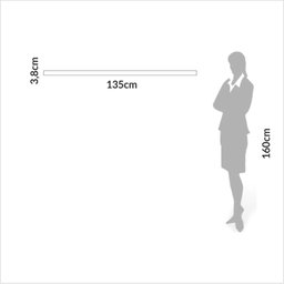 Prateleira para Painel de Tv 135cm com 3,8cm de Espessura 100% Mdf Tb223 Dalla Costa-freijó - 4