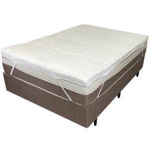 Pillow Top Casal Dupla Face 200 Fios 6cm 700g/m² 138x188cm Branco