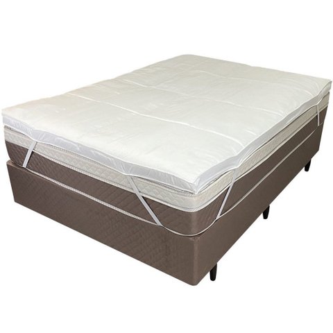 Pillow Top Casal Dupla Face 200 Fios 6cm 700g/m² 138x188cm Branco
