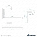 Ver imagem 3 de Porta Toalha para Toalha de Rosto Mondrian Bela Metais