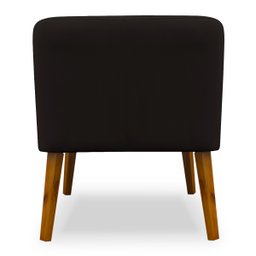 Poltrona Decorativa Virgínia Veludo Marrom - Montanaris Decor Md Montanaris Decor - 4