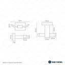 Ver imagem 2 de Cabide com Gancho Duplo Mondrian Bela Metais