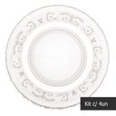 Ver imagem 1 de Jogo 4 Pratos Rasos de Jantar de Vidro Angel 25,5cm Lyor