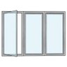 Porta de Vidro para Walk In Cooler - Kit 3 Portas - 2
