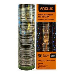 Pisca Pisca Fio de Fada Solar Led 200 Colorida 22m Foxlux - 2
