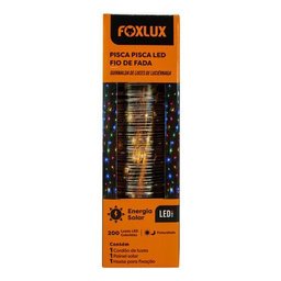 Pisca Pisca Fio de Fada Solar Led 200 Colorida 22m Foxlux - 3